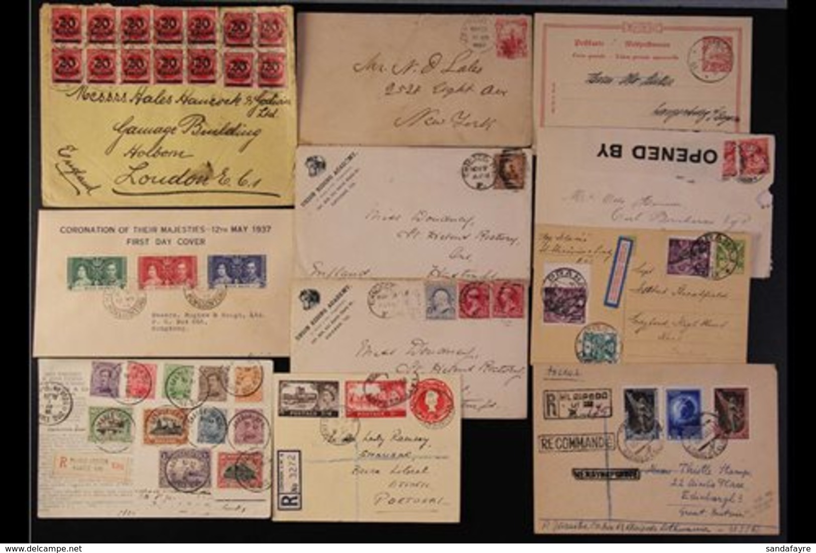 COVERS & CARDS 19th Century To 2000's MASSIVE WORLD ACCUMULATION Of Covers And Postcards In Two Large Cartons, Includes  - Autres & Non Classés