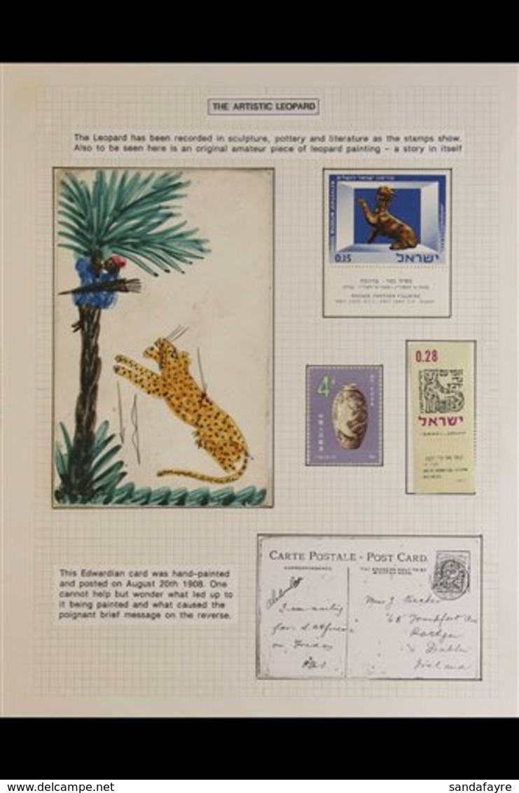 BIG CATS A Substantial Worldwide Collection In Five Albums/stockbooks. With Postage Stamps And Miniature Sheets (chiefly - Unclassified