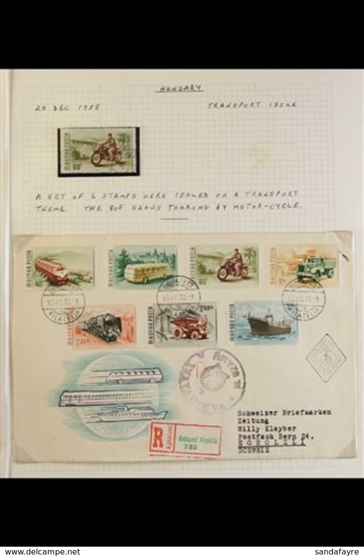 MOTORCYCLES HUNGARY 1948-2014 Collection On Leaves, Includes Mint (some Never Hinged) & Used Stamps, Miniature Sheets, F - Non Classés