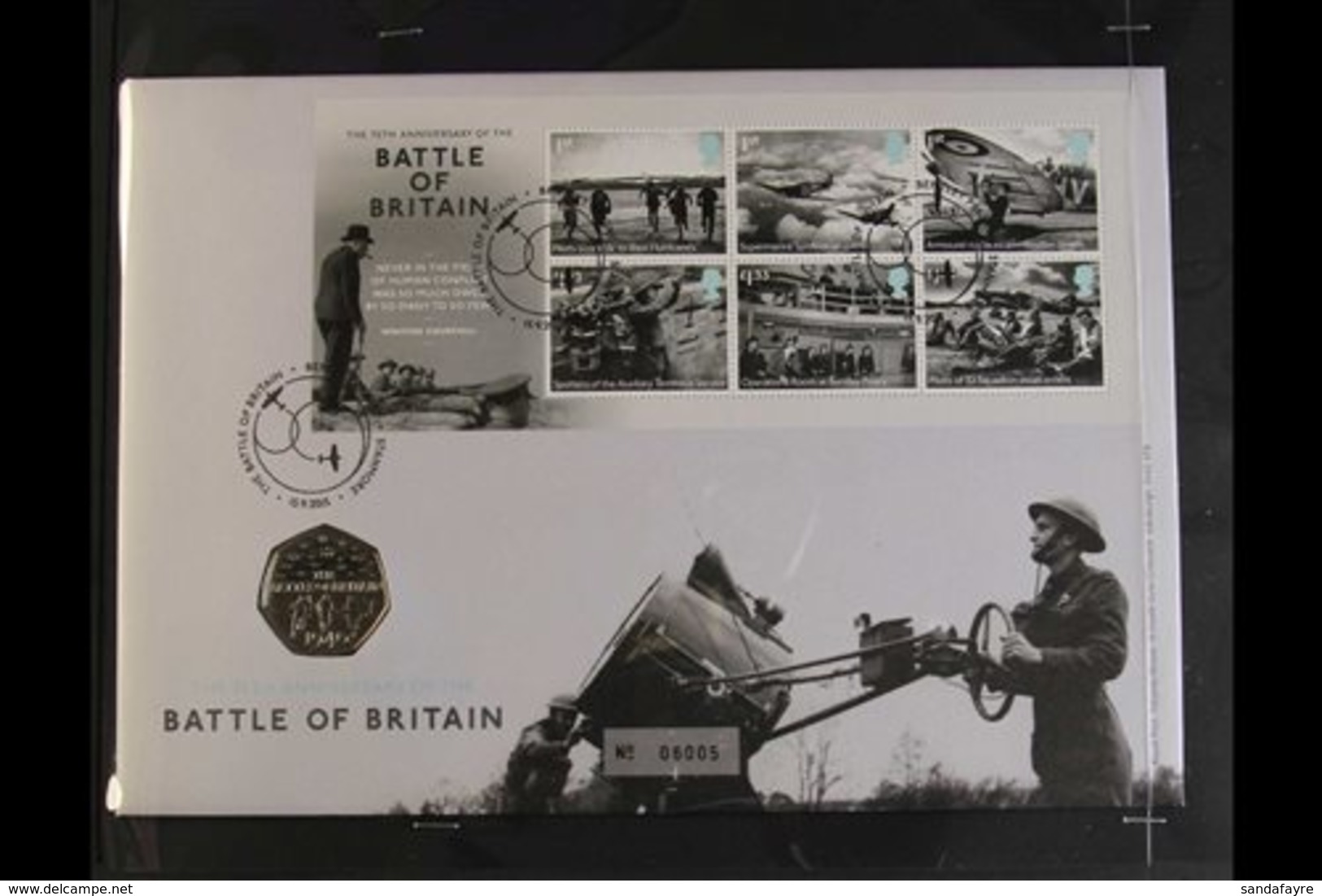 WORLD WAR TWO 1995-2015 Great Britain Limited Edition Royal Mint COIN COVERS Commemorating The End Of The Second World W - Ohne Zuordnung