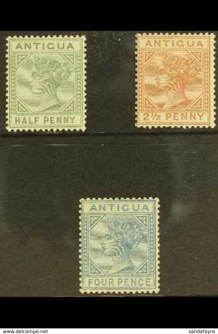 1882 ½d To 4d QV, Wmk CA, SG 21/3, Fine Mint Og. (3 Stamps) For More Images, Please Visit Http://www.sandafayre.com/item - Other & Unclassified