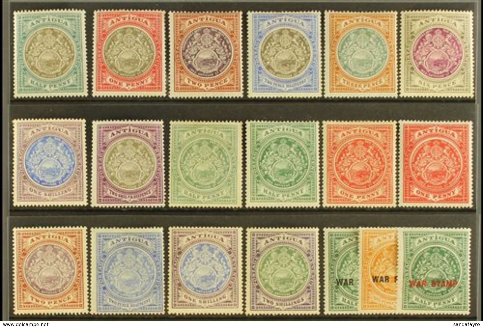 1903-16 MINT "BADGE OF COLONY" SELECTION Presented On A Stock Card. Includes 1903-07 CC Wmk Set To 1s Plus 2s6d, 1908-17 - Autres & Non Classés
