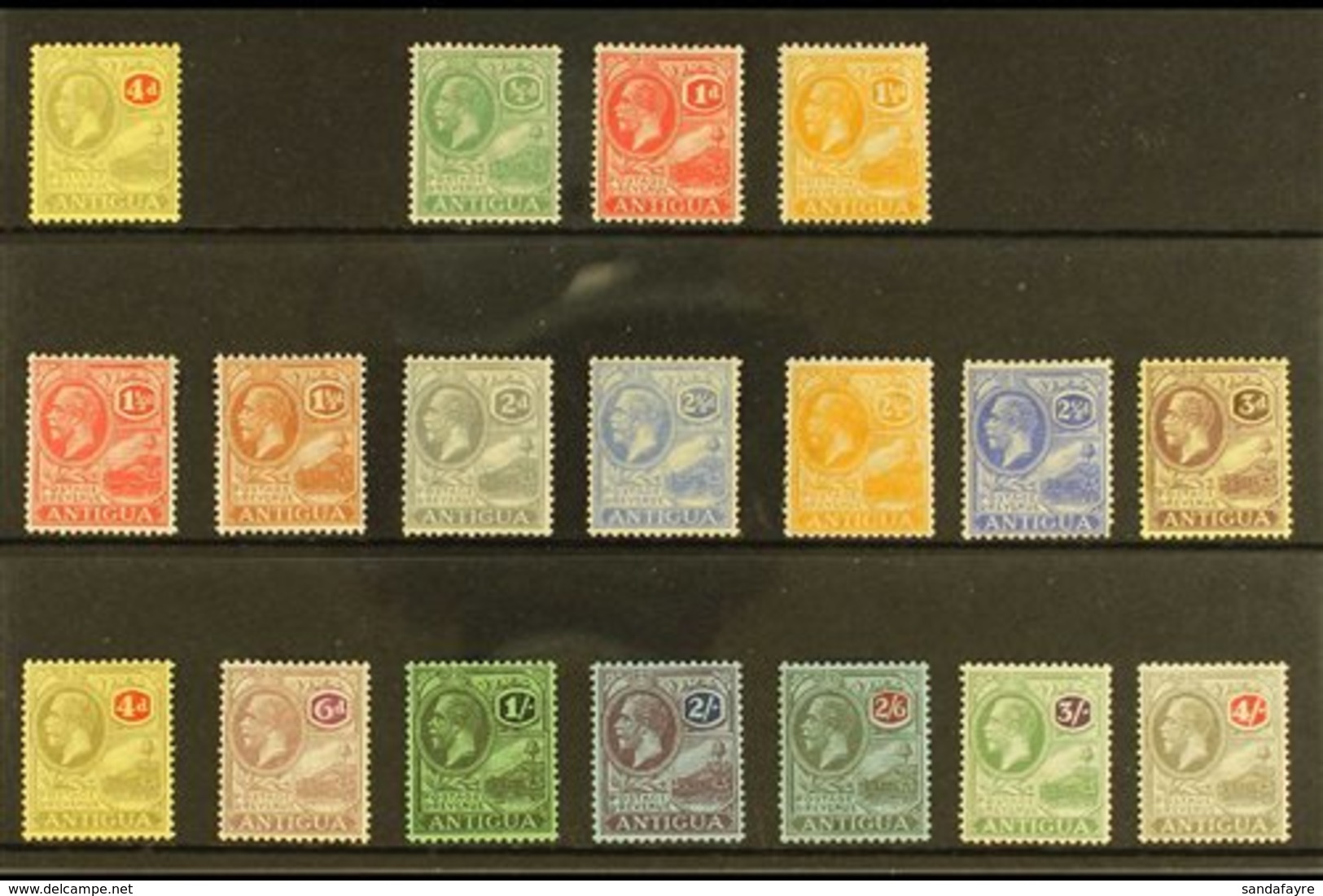 1921-29 MINT DEFINITIVE SELECTION Presented On A Stock Card. Includes MCA Wmk 4d & A Highly Complete MSCA Wmk (set Less  - Other & Unclassified