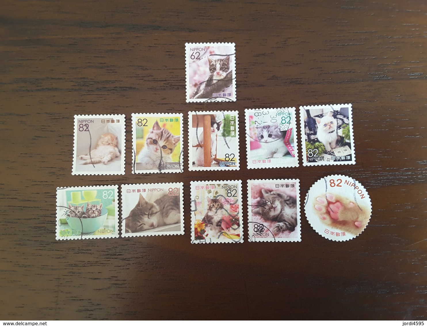 Japan Used 2018 Familiar Animals - Cats Lot - Oblitérés