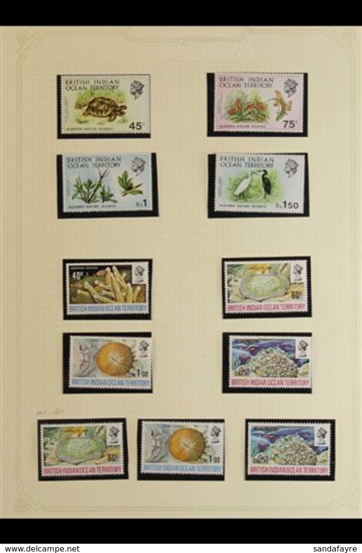 1968-1973 ALL DIFFERENT COLLECTION Never Hinged Mint And Very Fine Used. With 1968 Overprinted Definitive Sets Both Neve - Territorio Britannico Dell'Oceano Indiano