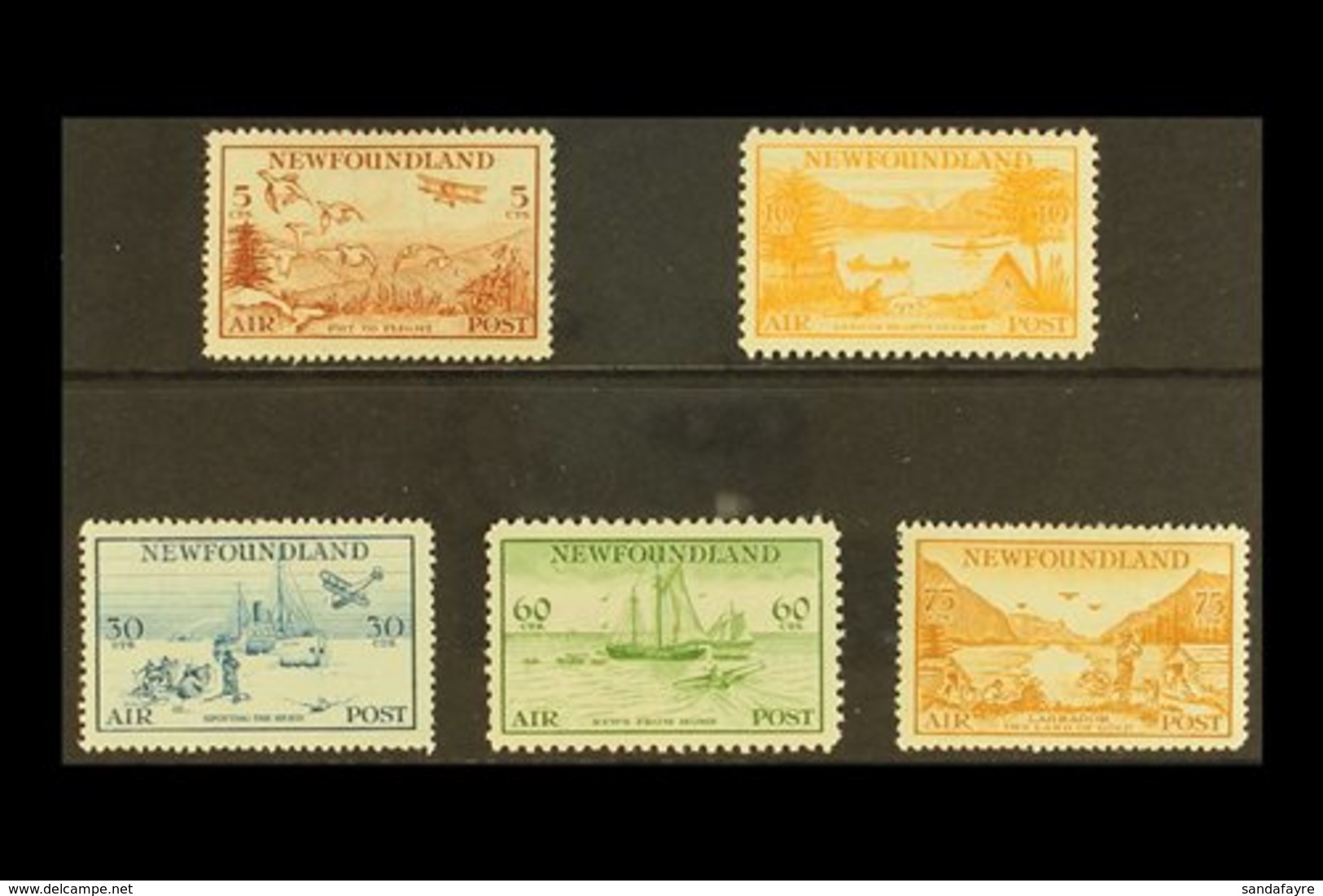 1933 Air Set, SG 230/34, Fine Mint (5 Stamps) For More Images, Please Visit Http://www.sandafayre.com/itemdetails.aspx?s - Andere & Zonder Classificatie