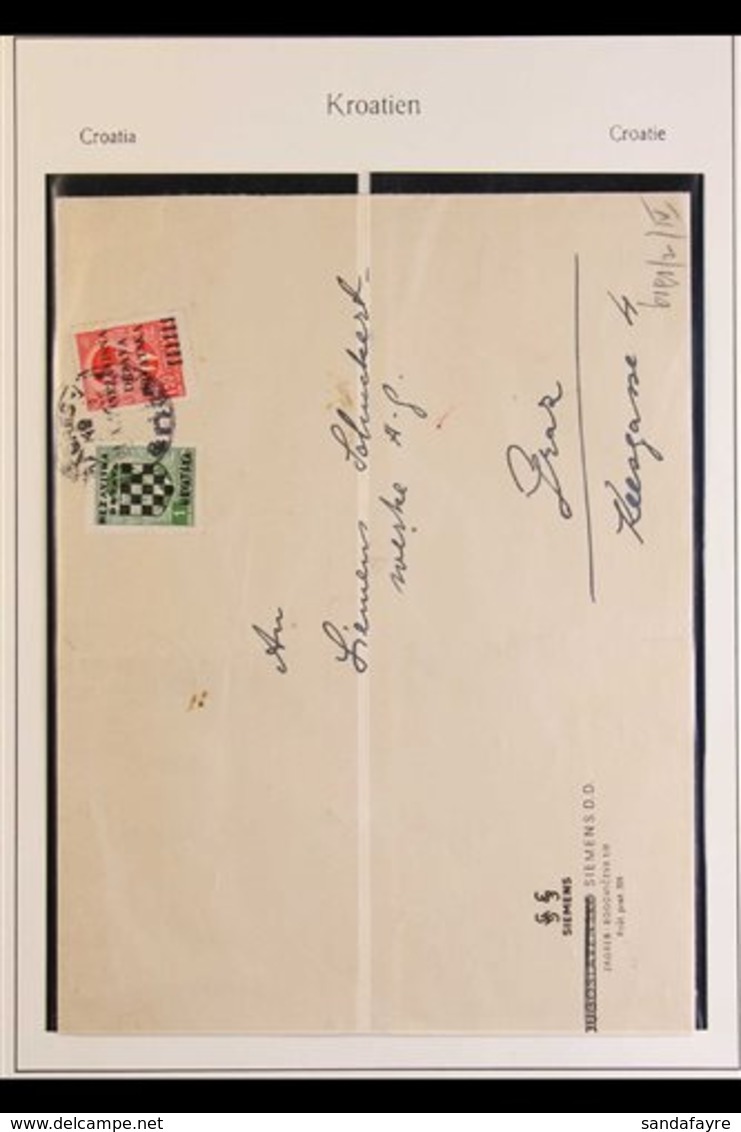 1941 CENSORED COVERS COLLECTION A Fabulous Collection Of WW2 Siemens Printed Correspondence To Graz, Austria, All Are Wi - Croatia