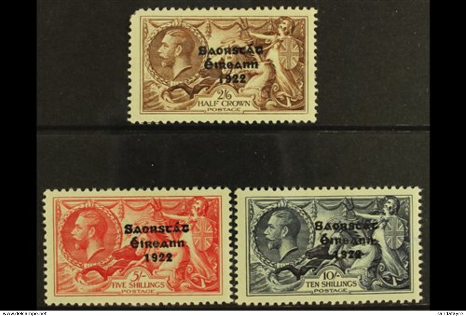 1935 SEAHORSES Re-engraved Set, SG 99/101, Fresh Mint, The 2s6d With A Rounded Corner Perf., Otherwise Fine. (3) For Mor - Sonstige & Ohne Zuordnung