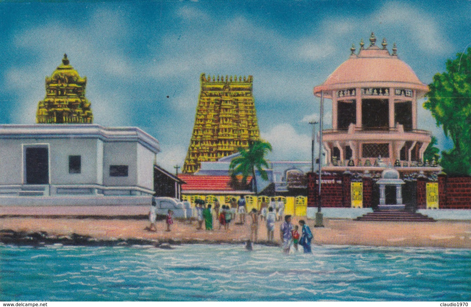 CARTOLINA - POSTCARD - INDIA - SRI SANKAR MUTT AND AGNITHEERTHAM - India