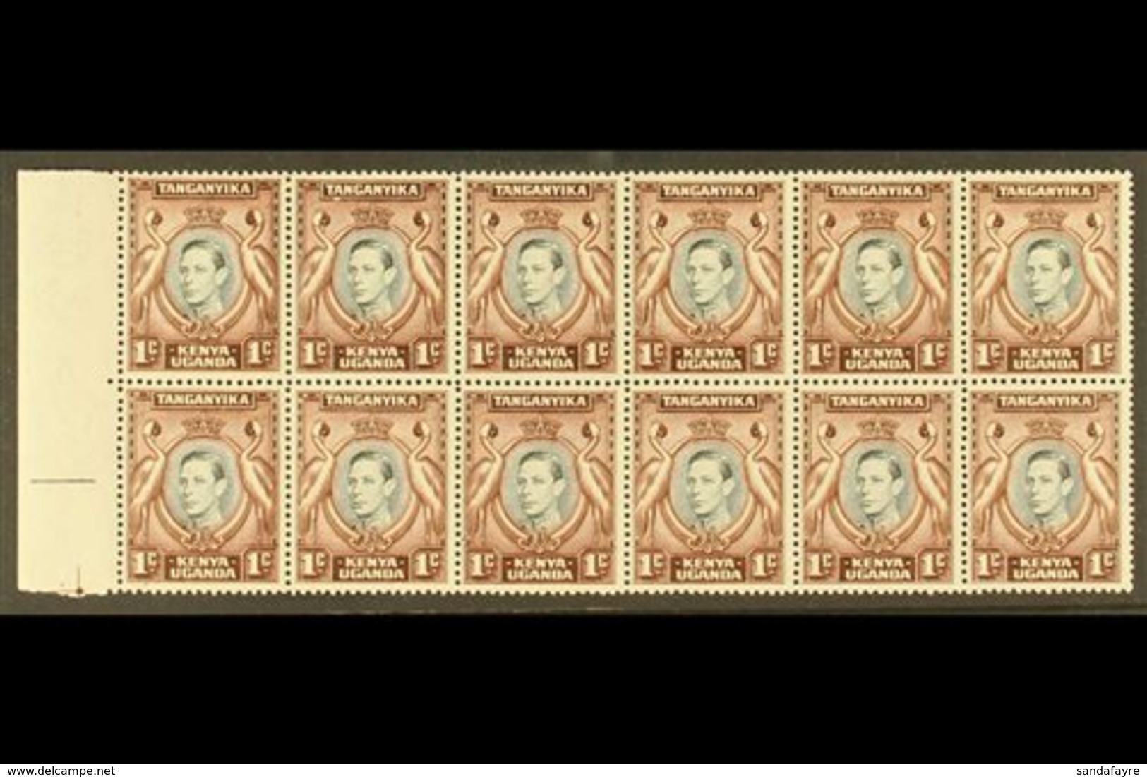 1938-54 1c Black & Chocolate-brown Perf 13¼x13¾ "A" OF "CA" MISSING FROM WATERMARK Variety, SG 131ab, Within Superb Neve - Vide