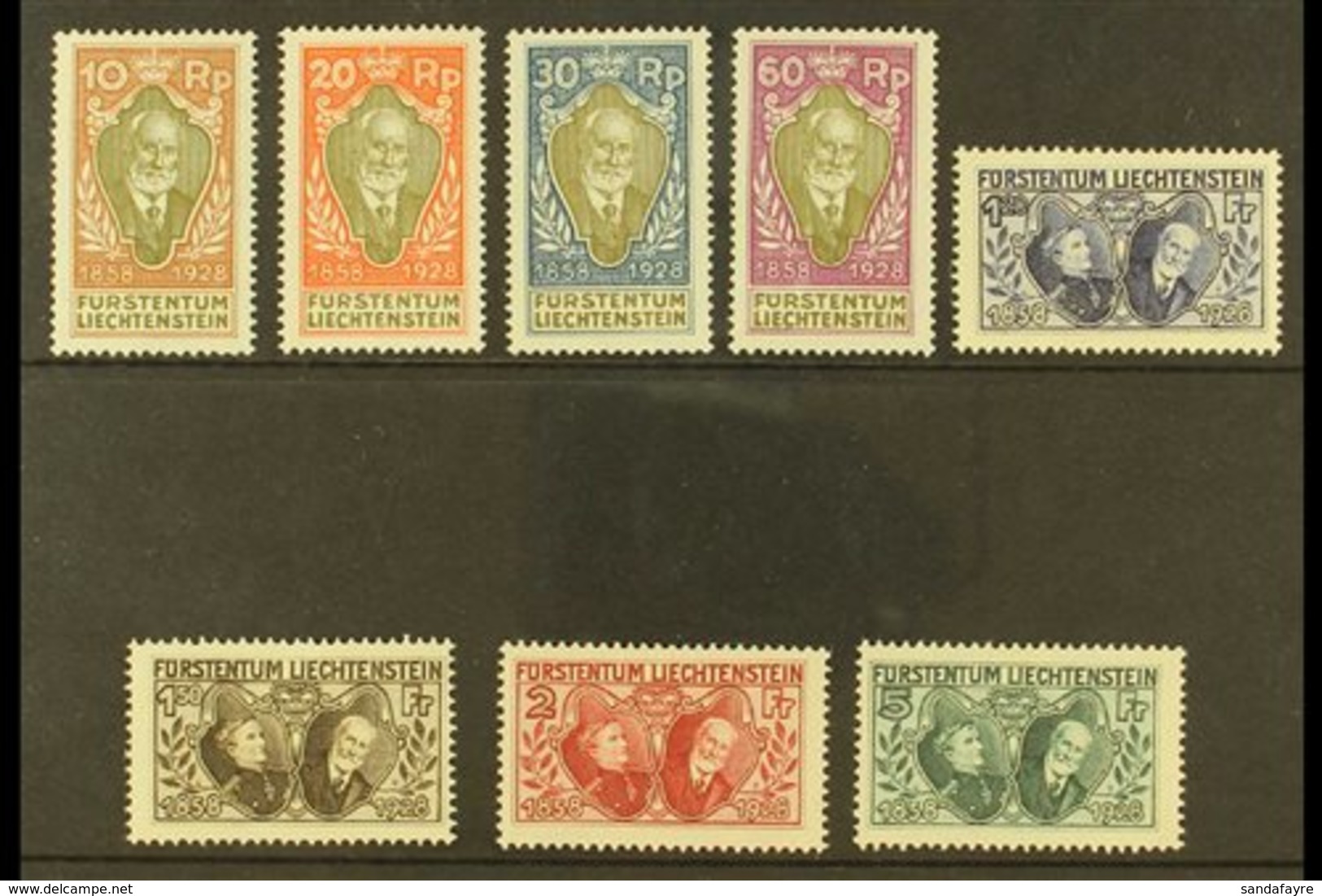 1928 Accession Complete Set (Michel 82/89, SG 84/91), Very Fine Mint, Very Fresh & Attractive. (8 Stamps) For More Image - Sonstige & Ohne Zuordnung