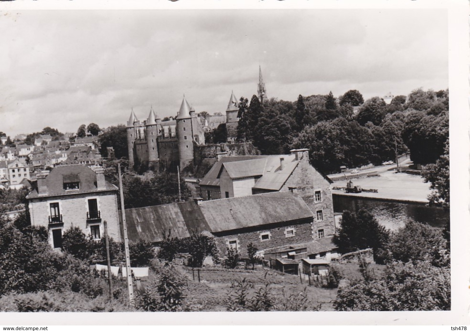 PHOTO--56----JOSSELIN Depuis La Route De Redon-juin 1966--voir 2 Scans - Places