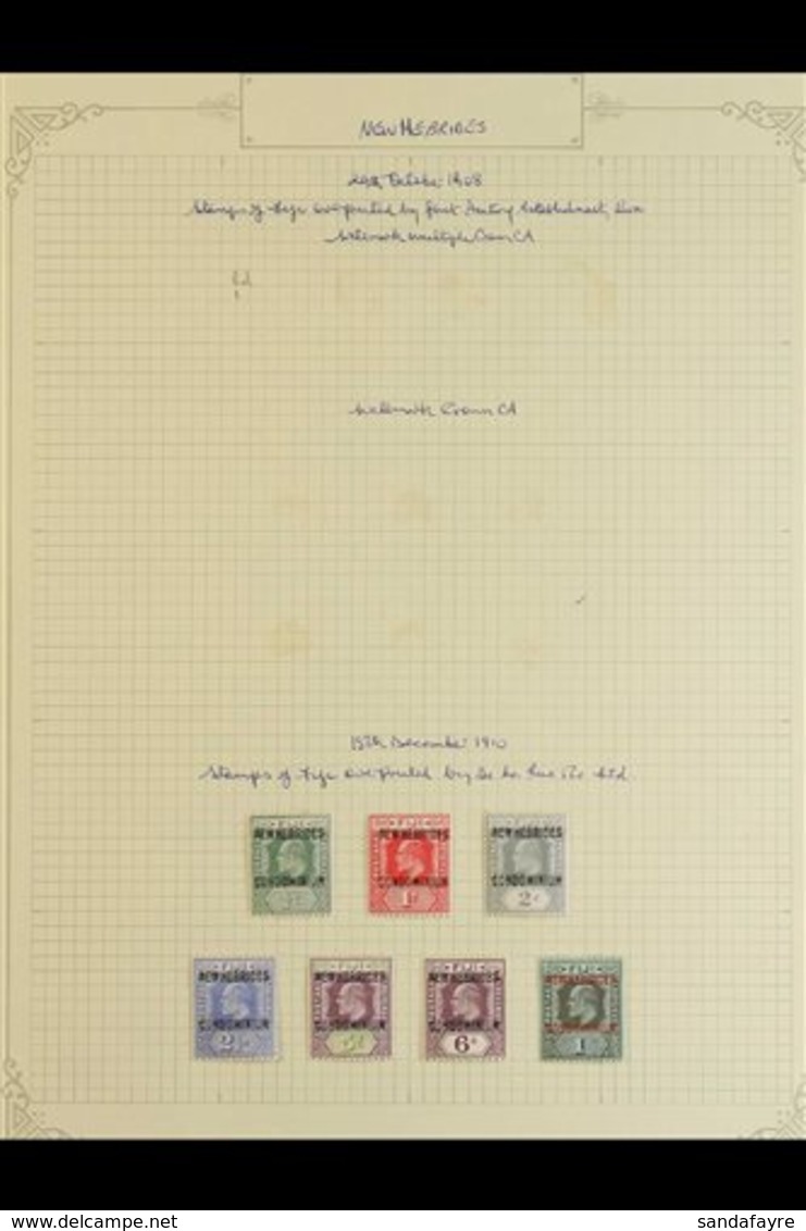 ENGLISH: 1910-49 FINE MINT COLLECTION Neatly Presented On Album Pages & Includes 1910 Set, 1911 Set, 1921 Set, 1924 Surc - Other & Unclassified