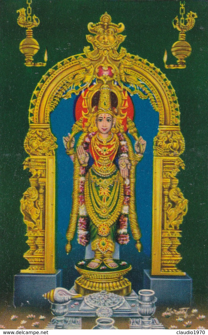 CARTOLINA - POSTCARD - INDIA - SRI PARVATHARTHINI AMMAN RAMESWARAM - India