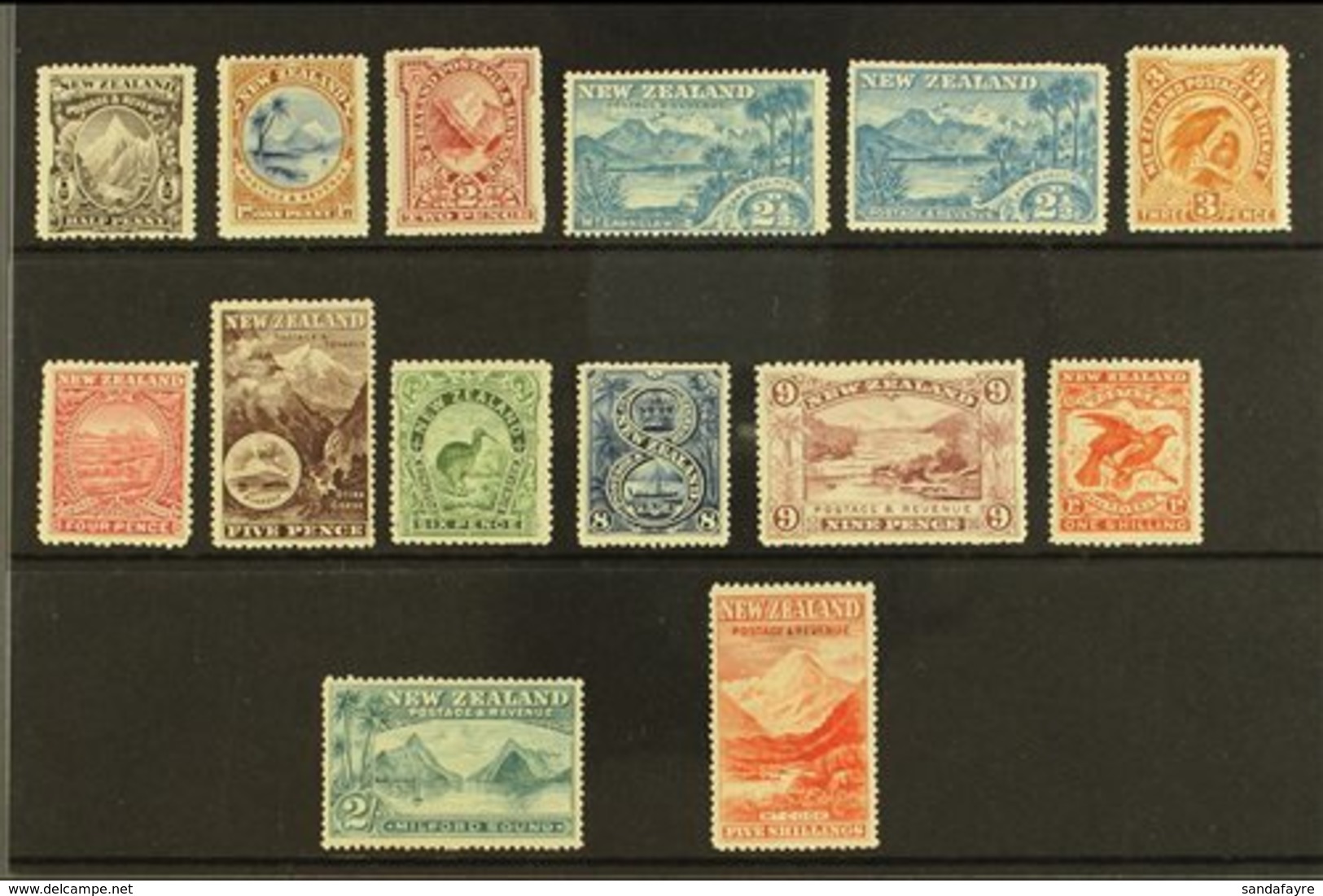 1898 Pictorials Perf 12 To 16 Complete Set Inc Both Types Of 2½d, SG 246/59, Very Fine Mint, All With Nice Centering & V - Sonstige & Ohne Zuordnung