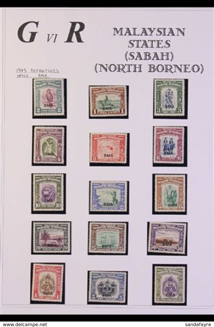 1939-50 FINE MINT COLLECTION An All Different Collection Which Includes 1939 Pictorials With Most Values To 8c, 12c And  - North Borneo (...-1963)