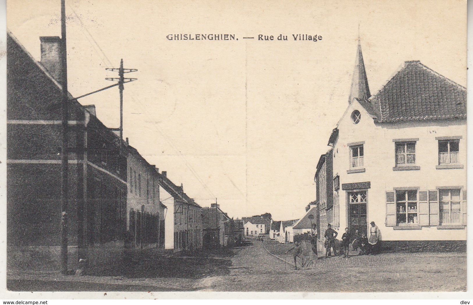 Ghislenghien - Rue Du Village - Animé - 1922 - Ath