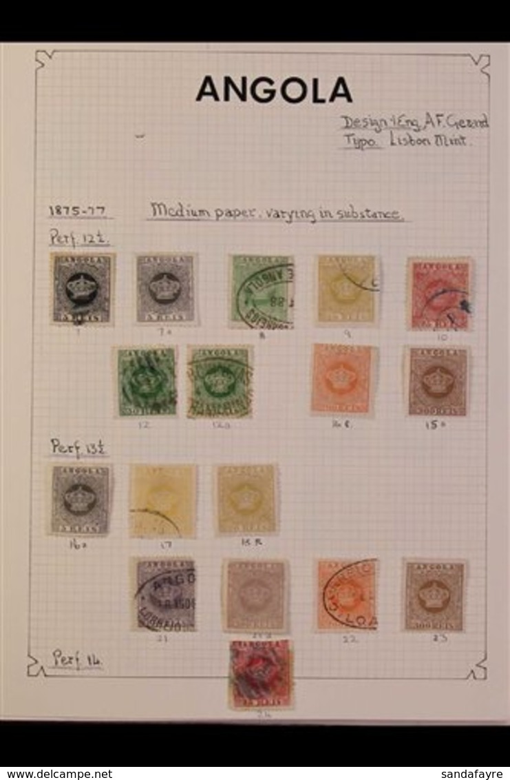 ANGOLA 1877-1974. An Attractive, ALL DIFFERENT MINT AND USED COLLECTION (CAT £3000+) Presented In A Small Album. Include - Other & Unclassified