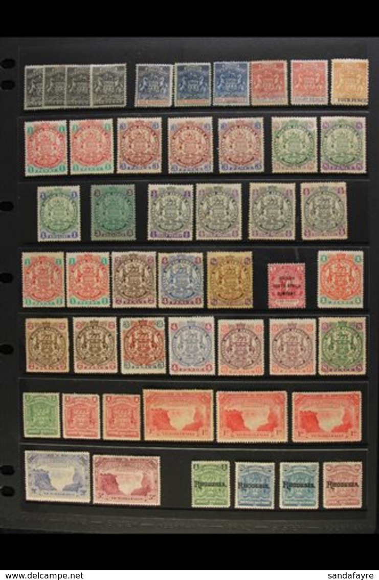 1892-1917 MINT ACCUMULATION CAT £1500+ Presented On A Pair Of Stock Pages. Includes 1892-95 Arms Ranges To 8d, 1896-97 D - Autres & Non Classés