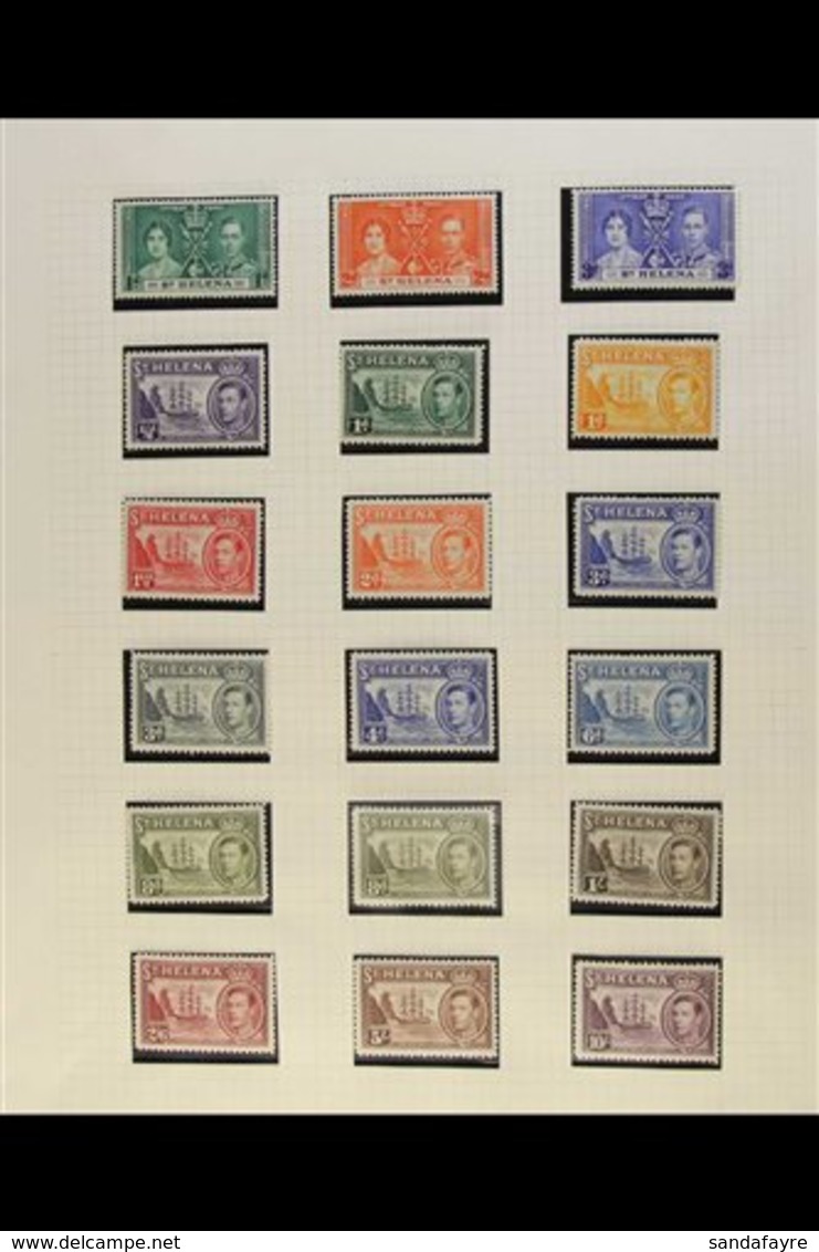 1937-70 VERY FINE MINT COLLECTION An Attractive Collection On Album Pages With Many Stamps Being Never Hinged, Includes  - Isola Di Sant'Elena