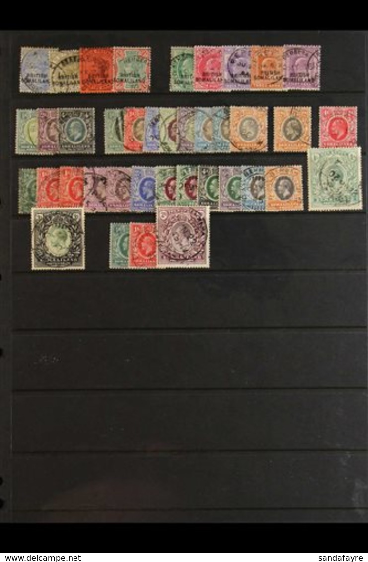 1903-21 FINE USED COLLECTION Incl. 1903 Opt At Foot QV 2½a To 1r, 1905-11 2½a To 12a (both Papers), 1912-19 Set To 1r An - Somaliland (Herrschaft ...-1959)