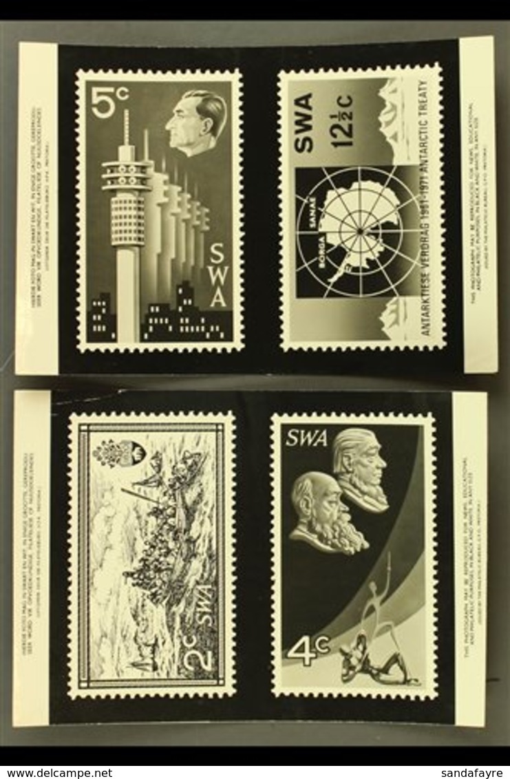 1971 PUBLICITY PHOTOGRAPHS - Two Black & White Photos For "Interstex" Exhibition, Antarctic Treaty & 10th Anniversary Of - Africa Del Sud-Ovest (1923-1990)