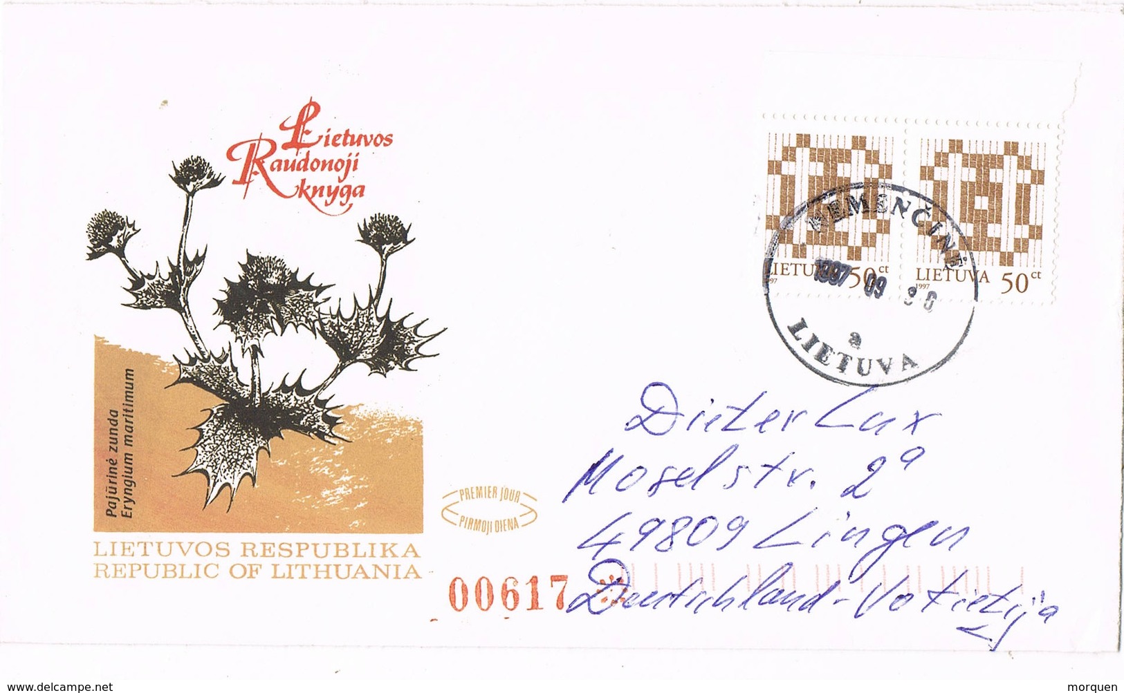 32252. Carta KEMENCINE (Lietuva) Lituania  1997. Vegetal, Plants, Plantas - Lituania