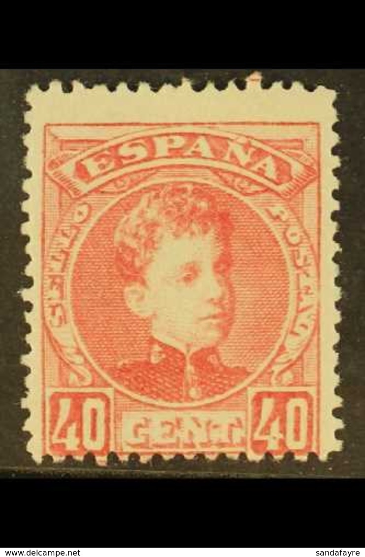 1901-5 40c Rose King Alfonso XIII, SG 302, Mi 219, Edifil 251, Fine Mint. For More Images, Please Visit Http://www.sanda - Sonstige & Ohne Zuordnung