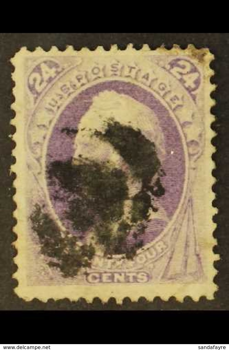 1870-1 24c Purple, Gen. Winfield Scott, Scott 153, Used. For More Images, Please Visit Http://www.sandafayre.com/itemdet - Andere & Zonder Classificatie