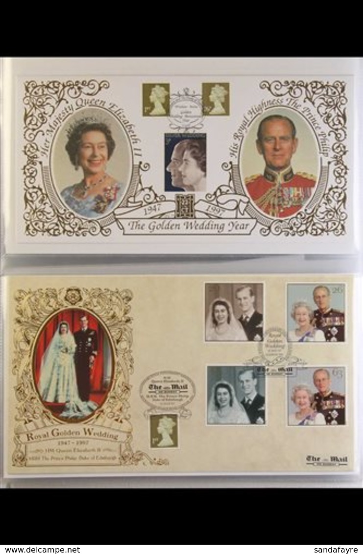 1997 GOLDEN WEDDING A Very Fine All Different Collection Of "Benhams" Commemorative First Day Covers Bearing Stamps Of G - Autres & Non Classés