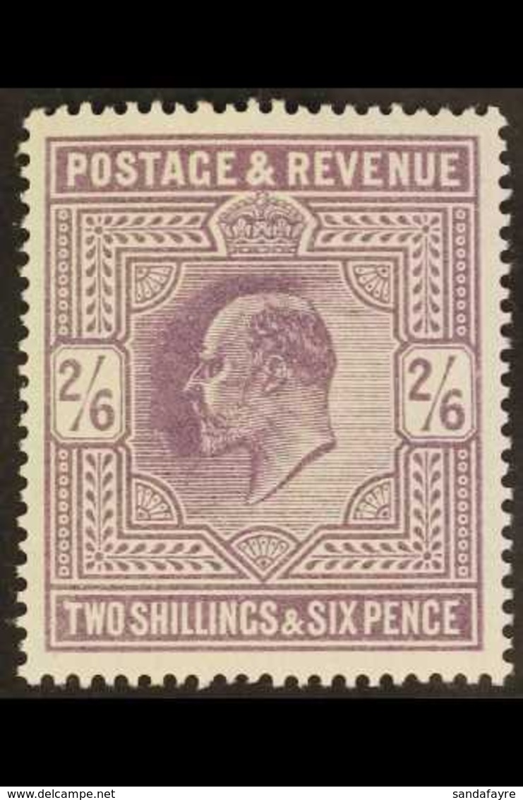 1911 2s 6d Dull Greyish Purple, Somerset House Printing, Ed VII, SG 315, Superb, Well Centered Mint. Scarce Stamp. For M - Ohne Zuordnung