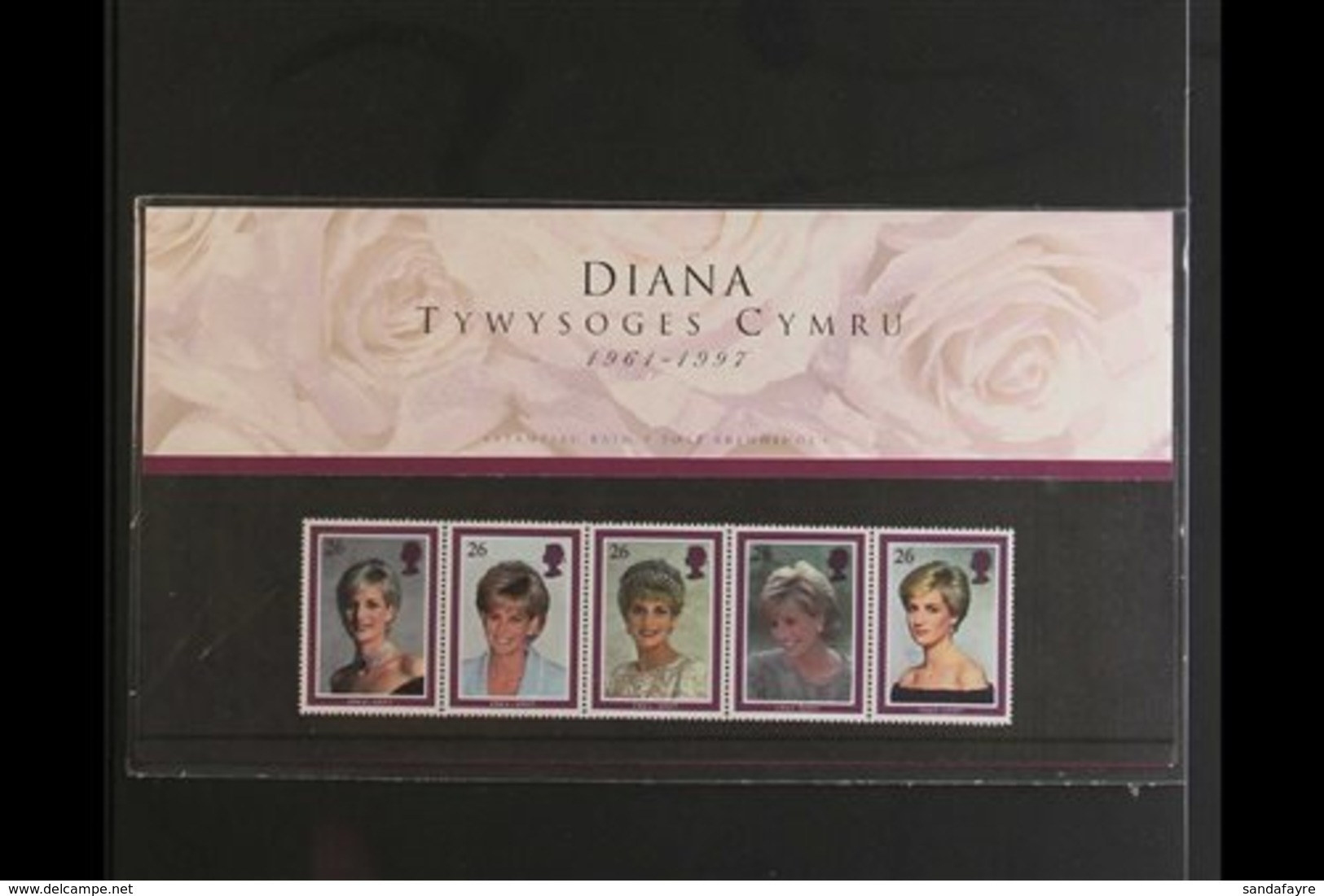 1998 Princess Diana Presentation Pack (Welsh Language) Containing SG 2021/2025 Se-tenant Strip Of Five. For More Images, - Autres & Non Classés