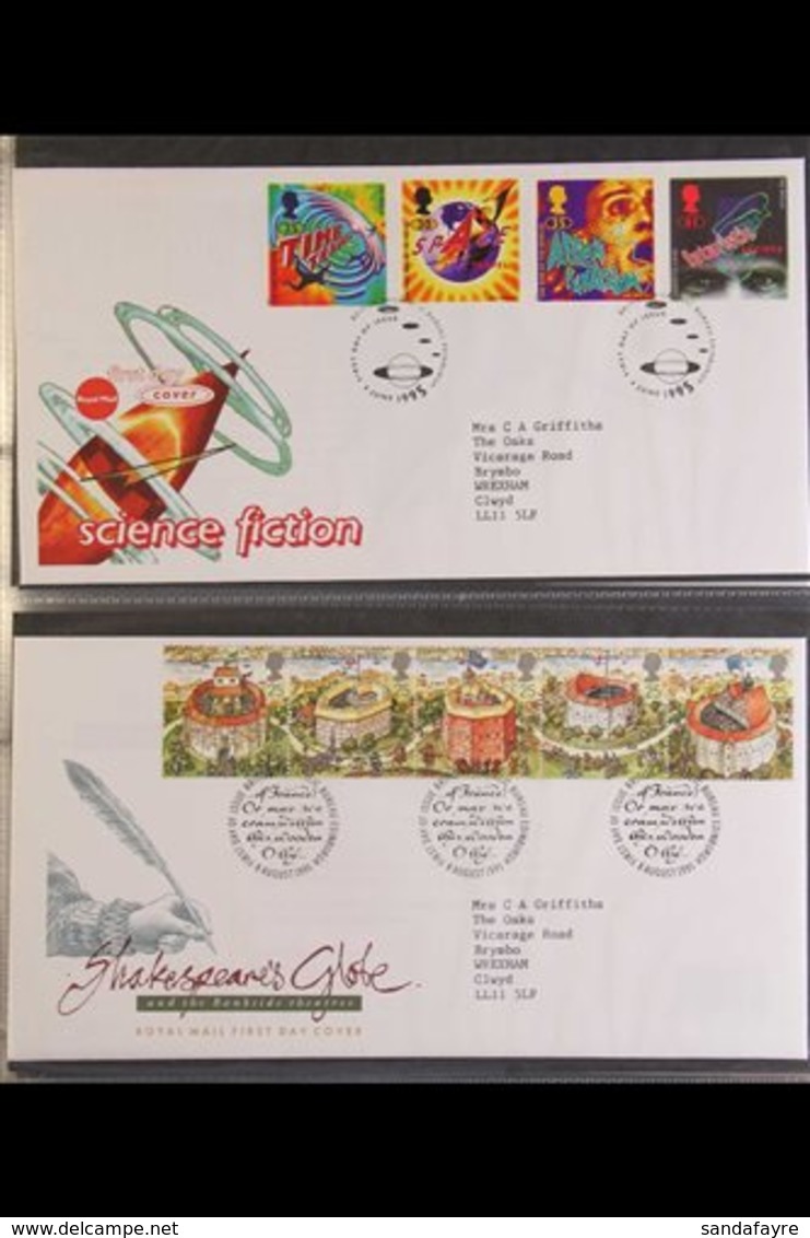 1995-1999 FDC COLLECTION An Attractive Collection Presented In An Album Of Illustrated FDC's Bearing Neatly Typed Addres - FDC