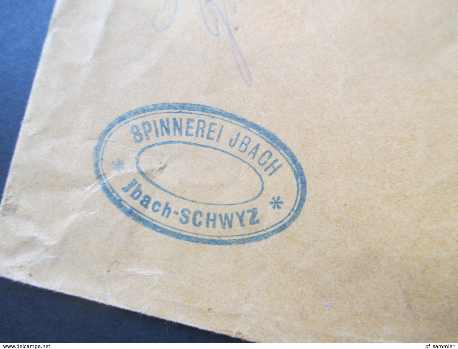 Schweiz 1896 Charge Brief / Einschreiben R Ibach No 34 Nach Schwayz. Spinnerei Jbach - Cartas & Documentos
