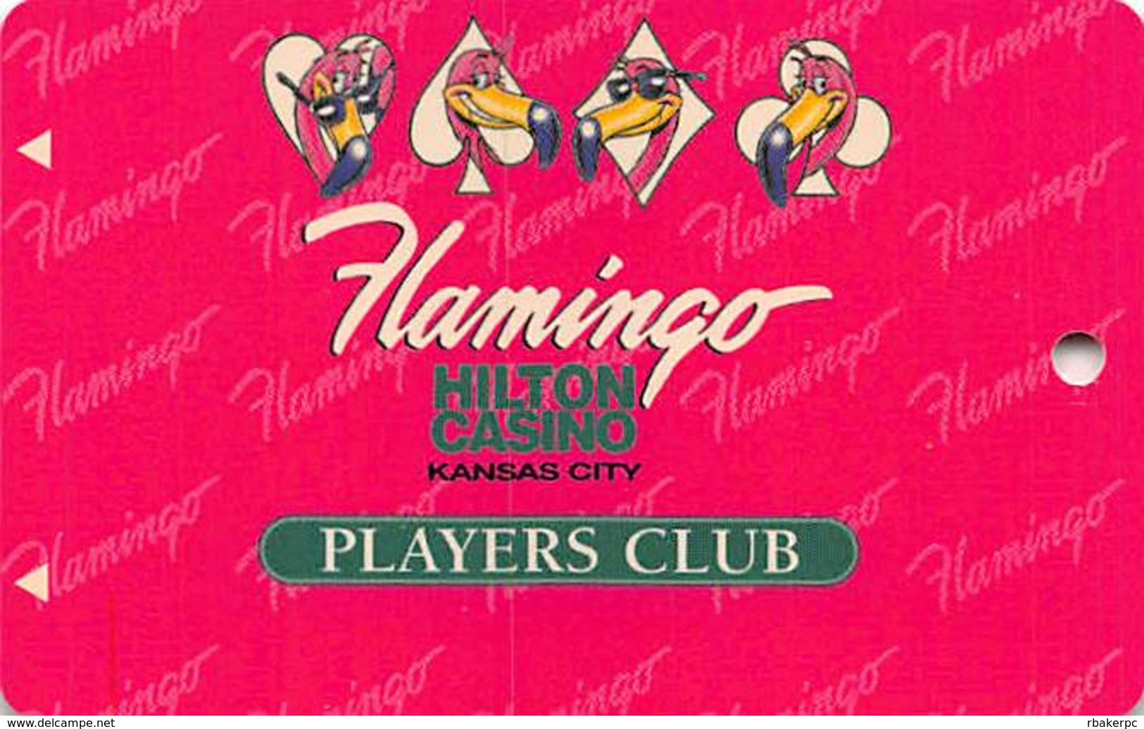 Flamingo Casino Kansas City - BLANK Slot Card - 2nd S In Kansas Between S And I In Casino - Casino Cards