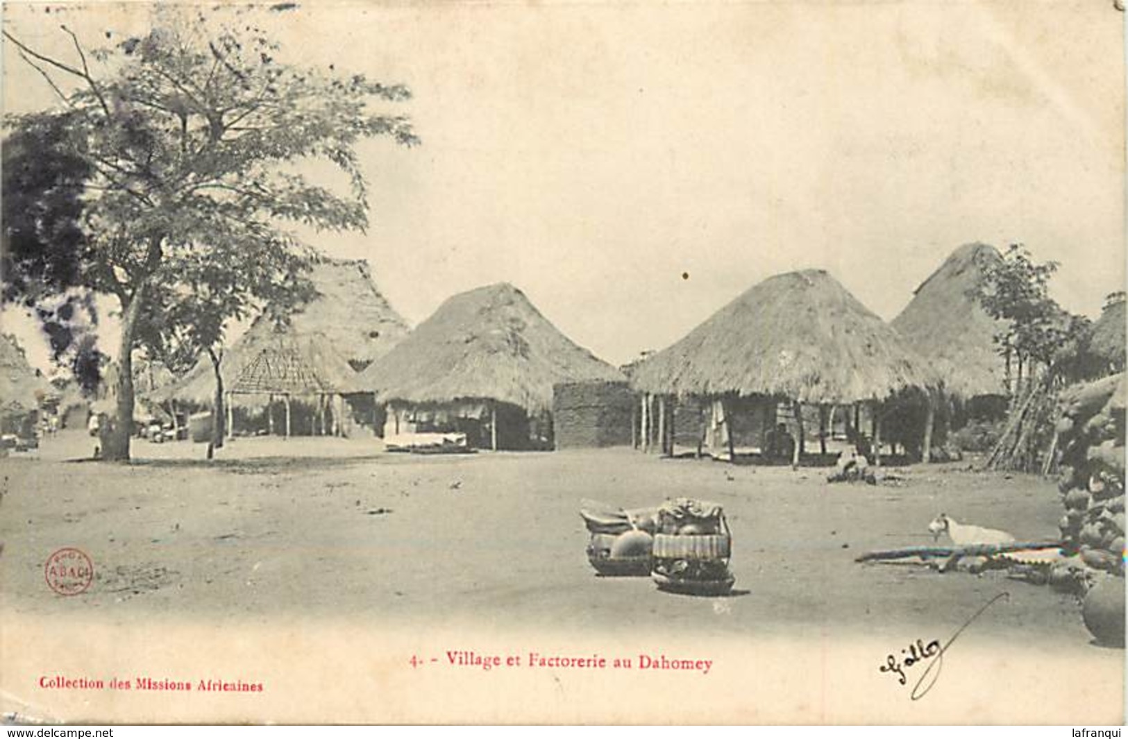 Pays Div-ref R769- Dahomey -collection Des Missions Africaines - Misson -religion -christianisme - Une Factorerie - - Dahomey