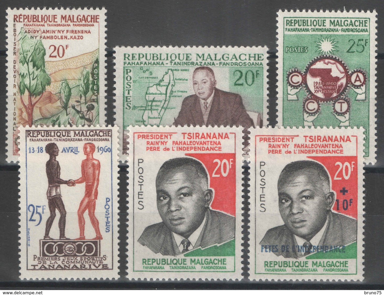 Madagascar - YT 351-356 ** - 1960 - Madagascar (1960-...)