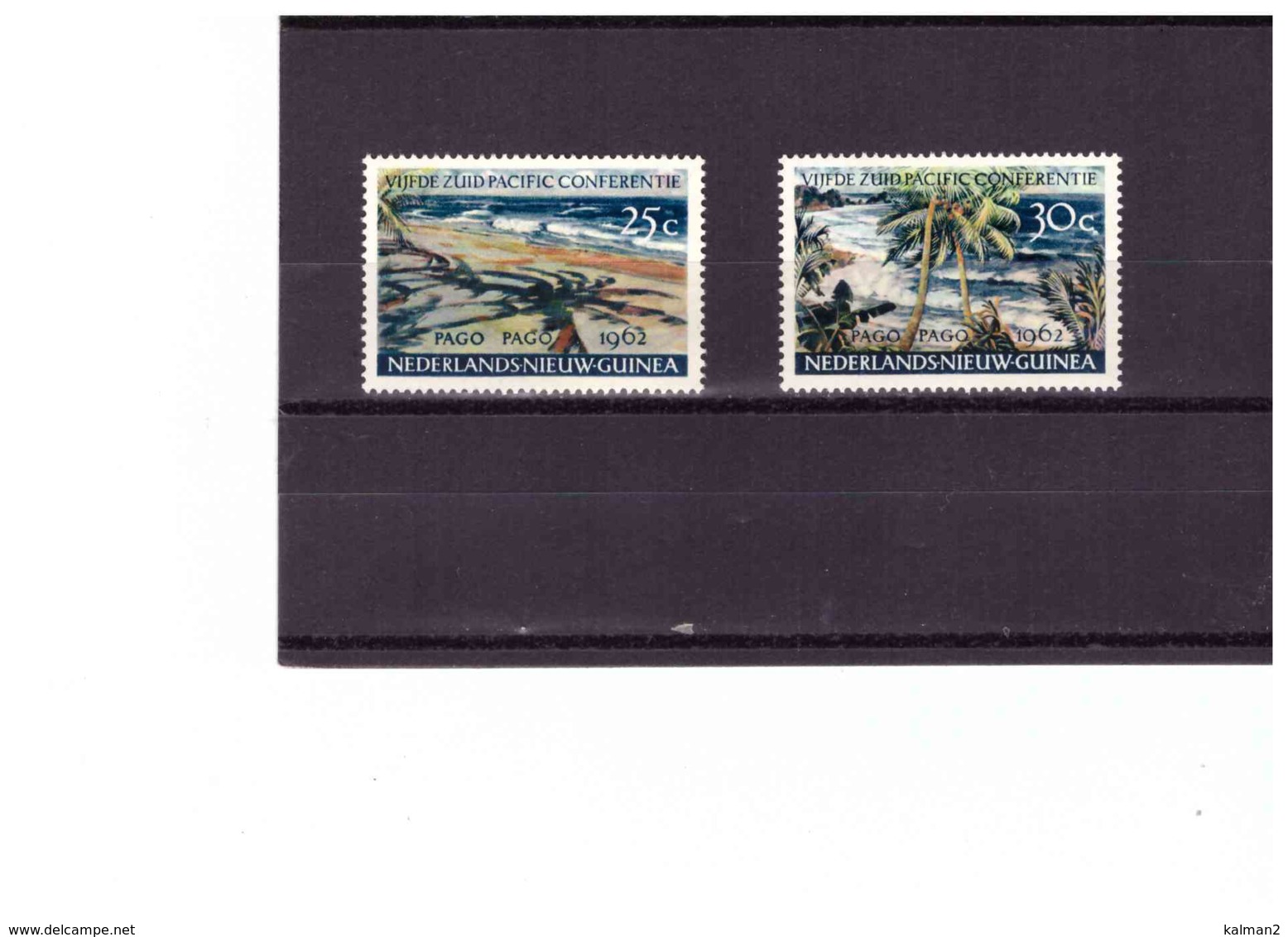 XX1738  -  NOUVELLE-GUINEE NEERLANDAISE  -  SERIE COMPLETA NUOVA  Y&T.  71/72 - Nuova Guinea Olandese