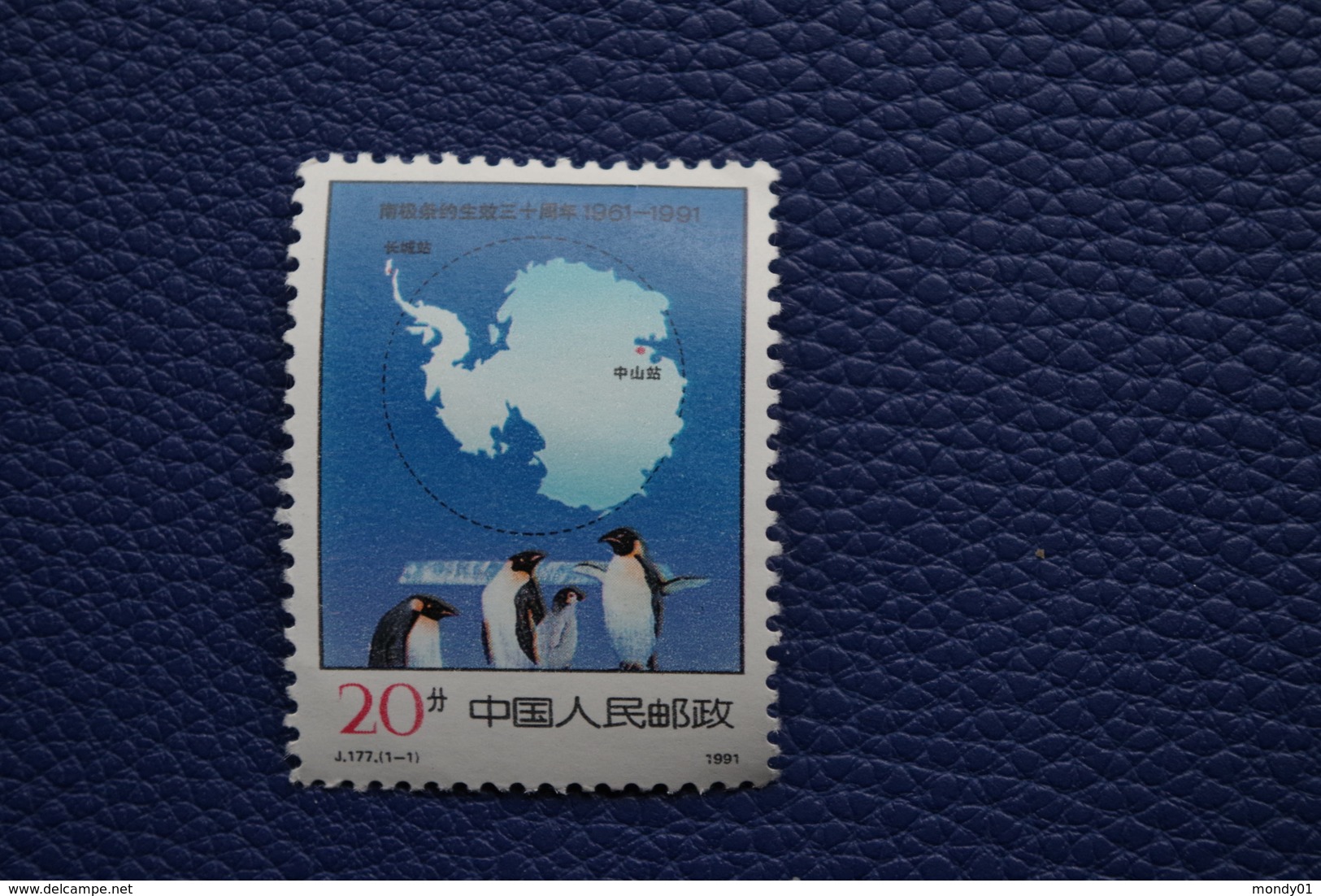 5-415 Chine Traité De L'antarctique Manchot Penguin South Pole Sud - Internationales Polarjahr