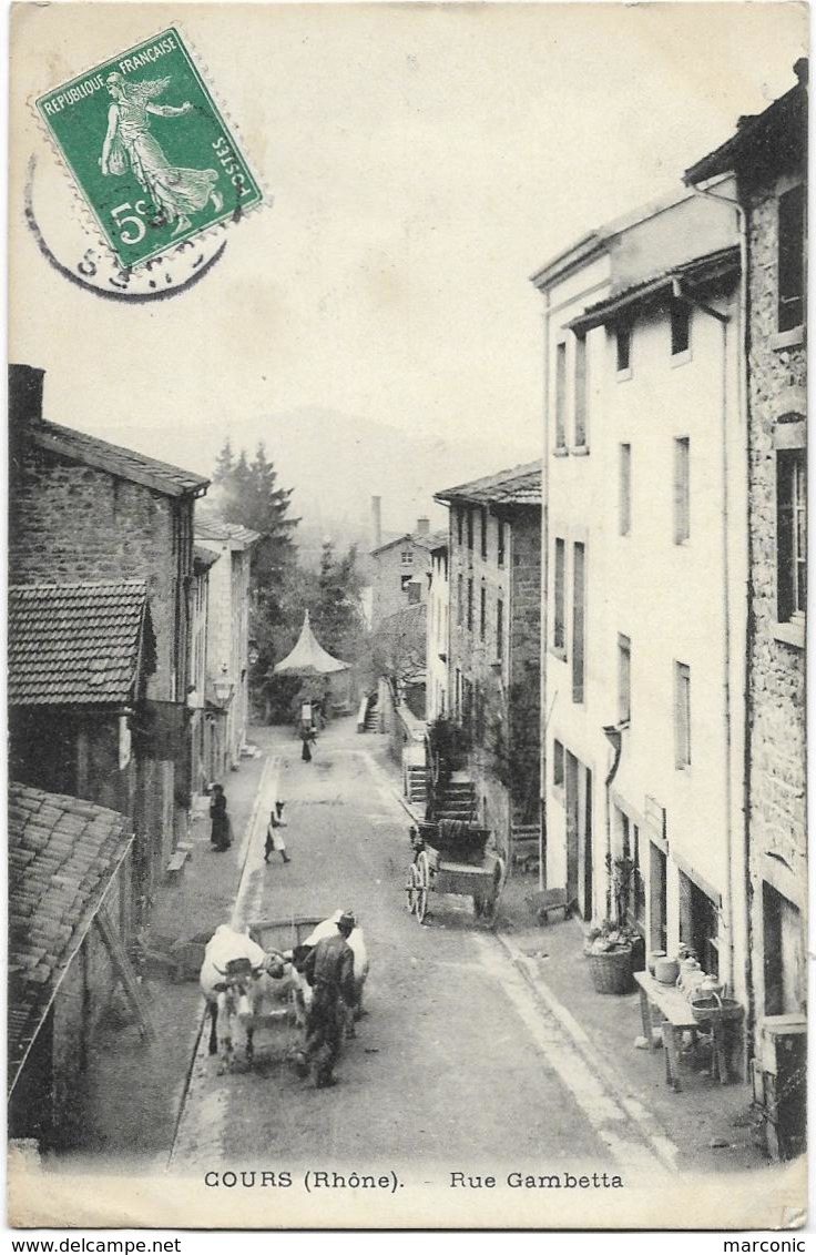 69 - COURS - Cours La Ville - Rue Gambetta - Cours-la-Ville