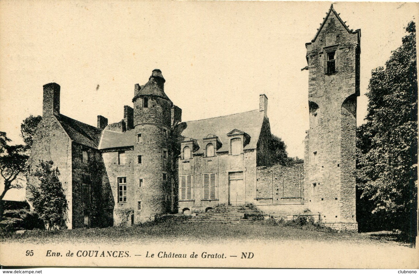 CPA - COUTANCES  (ENV.) - CHATEAU DE GRATOT (IMPECCABLE) - Coutances