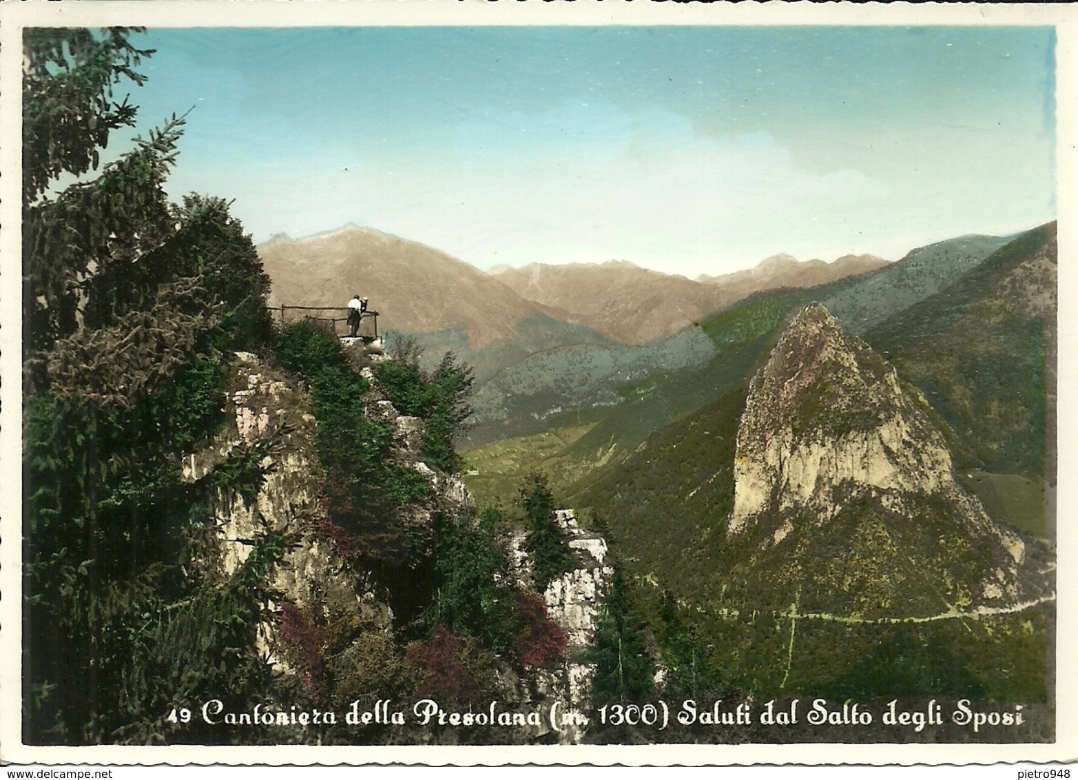 Cantoniera Della Presolana (Bergamo) Veduta Del Salto Degli Sposi - Bergamo