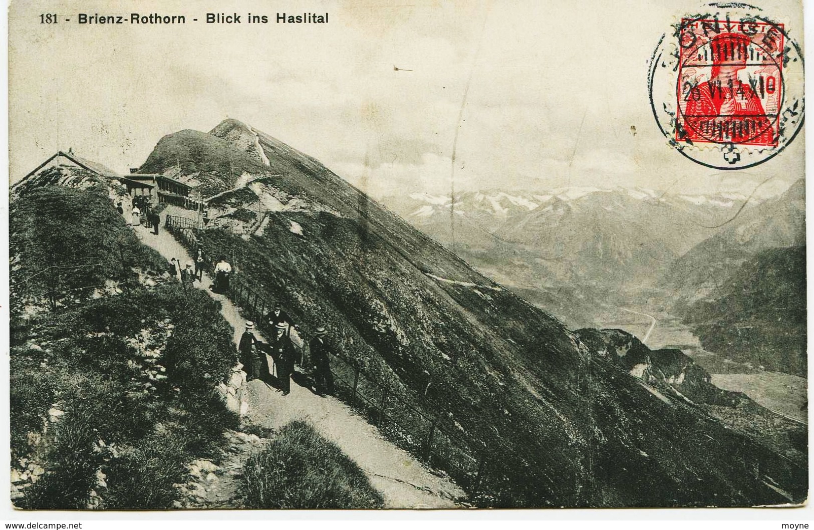 11-3436 - Suisse - BÖNIGEN  , BRIENZ - ROTHORN  -   BLICK Ins HASLITAL -   1914 - Bönigen