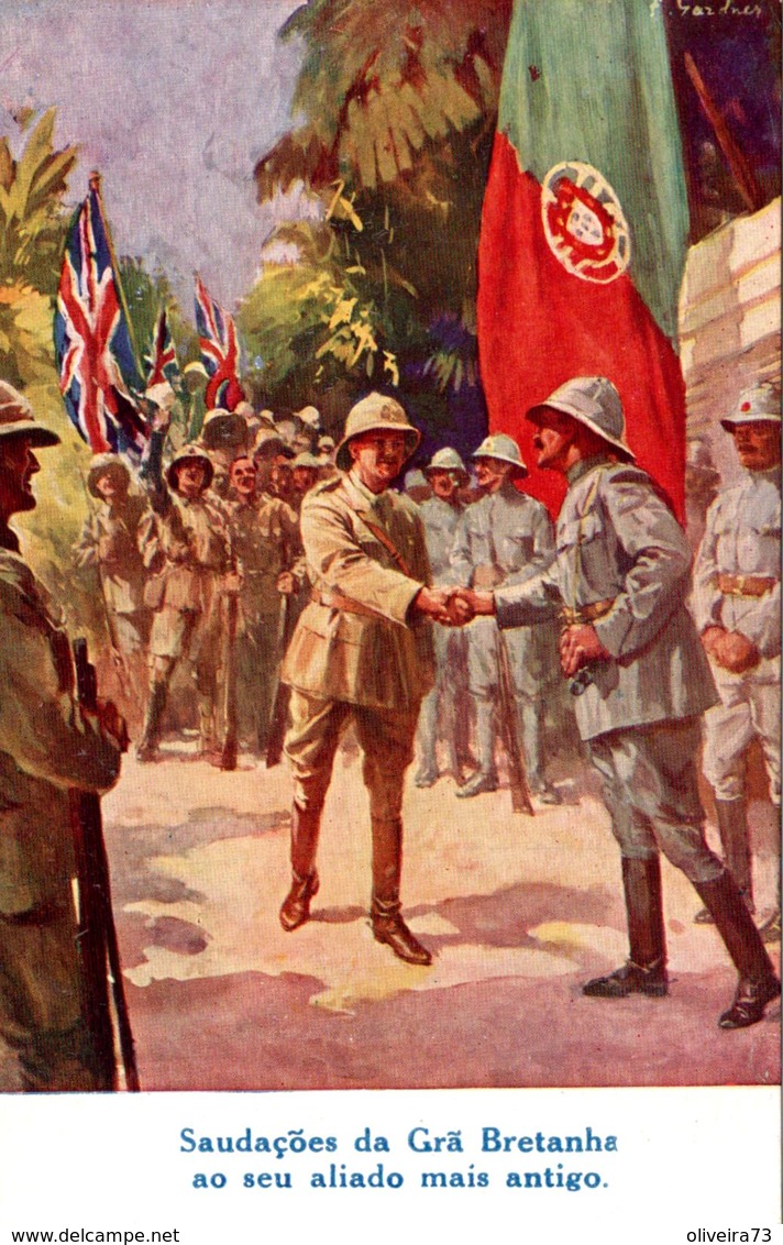 Saudações Da Grã Bretanha Ao Seu Aliado Mais Antigo Portugal - War 1914-18