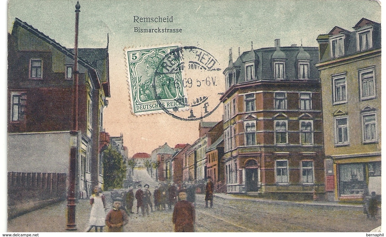 Remscheid, Bismarckstrasse , Circulé 1909 - Remscheid