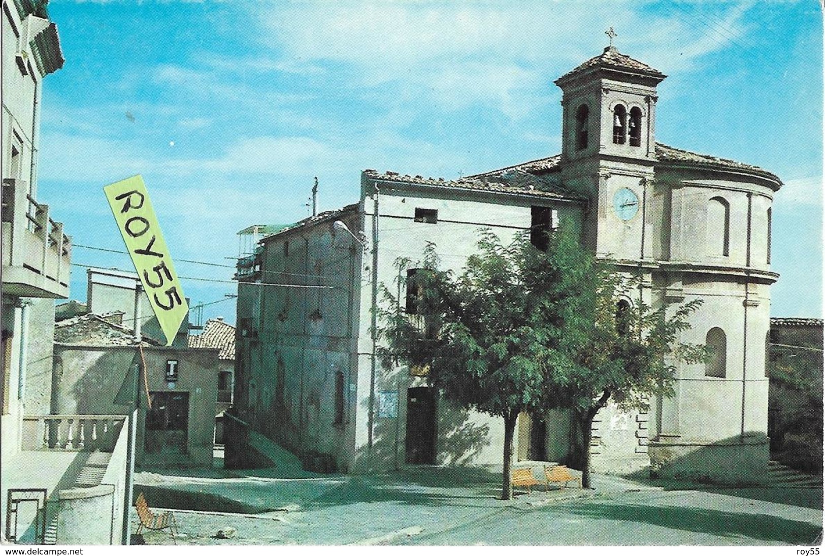 Calabria-cosenza-san Benedetto Ullano Veduta Chiesa Madre Case Negozio Insegna Tabacchi S.benedetto Ullano - Andere & Zonder Classificatie