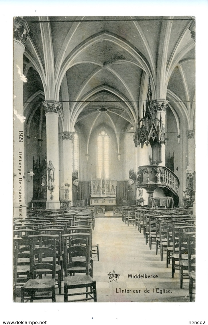 Middelkerke - L'Intérieur De L'Eglise / STAR De Graeve 1929 - Middelkerke