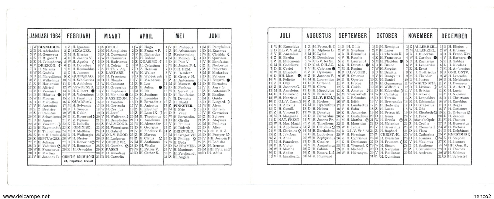 Groep Hoppebellen - Poperinge (plooikalender 1964) - Poperinge