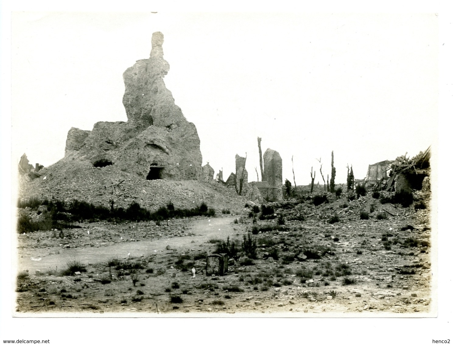 Nieuport - Photo Ancien Septembre 1918 - La Tour Des Templiers (12cm-17cm) - Nieuwpoort