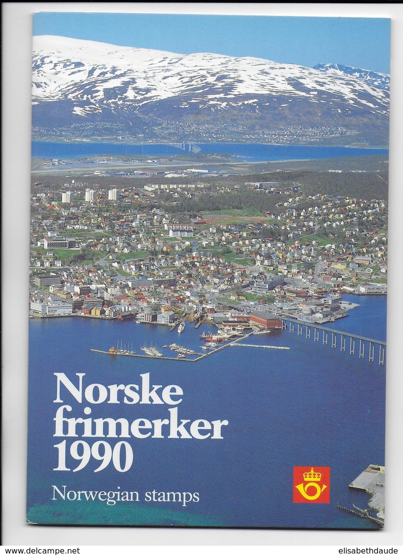 NORVEGE - POCHETTE ANNEE COMPLETE 1990 - 18 TIMBRES + 1 BLOC - COTE = 60 EURO - Années Complètes